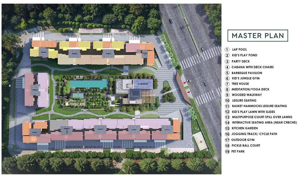 Godrej Woods Thanisandra Master Plan